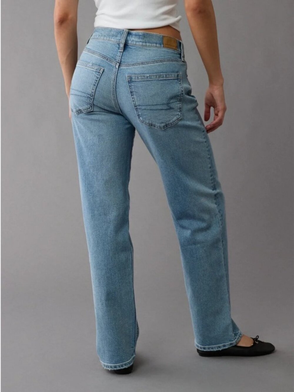 American Eagle Ex-Boyfriend Low Rise Strigid Jean Sz 00Reg